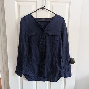Navy Blue Women's Top